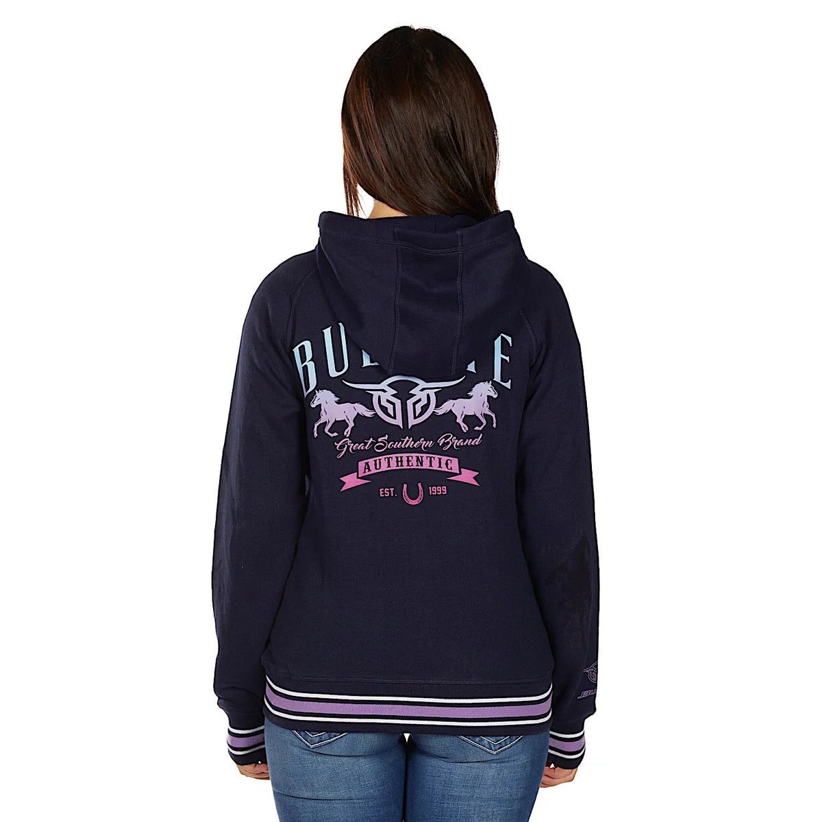 Bullzye Women's Jemma Zip Through Hoodie - Navy