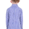 Hard Slog Kids Taylor Shirt – Mid Blue Check