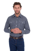 Hard Slog Mens Alex Shirt – Navy/White