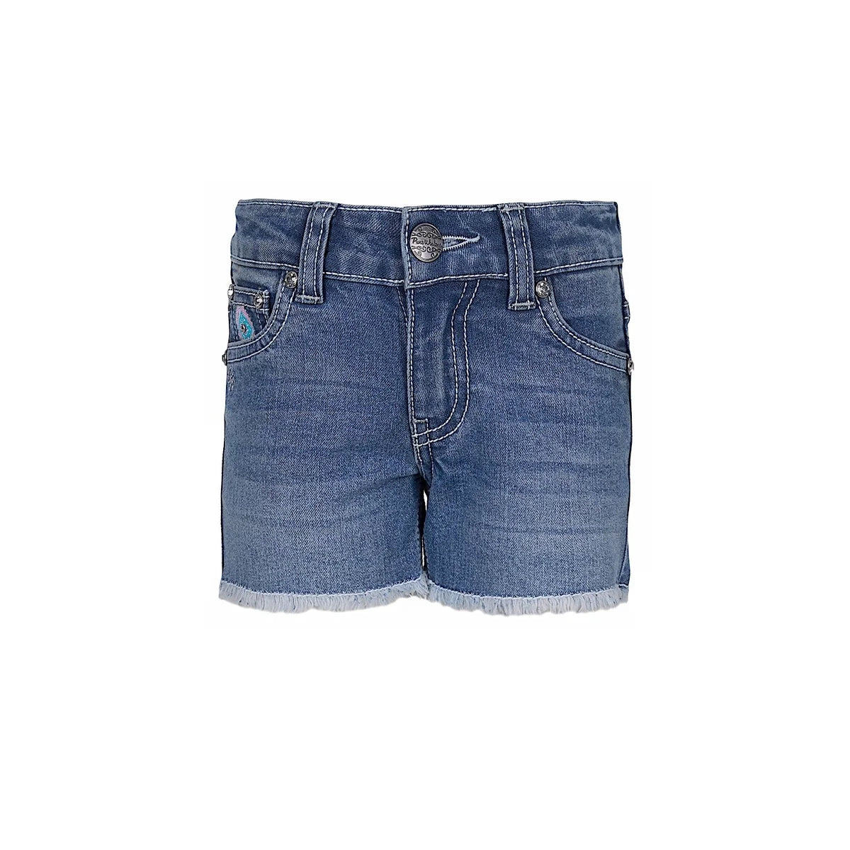 Pure Western Girl's Bailey Short - Retro Blue