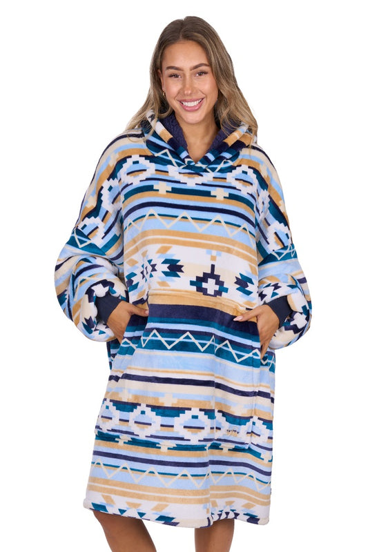 Pure Western Adult Aztec Snuggle Hoodie