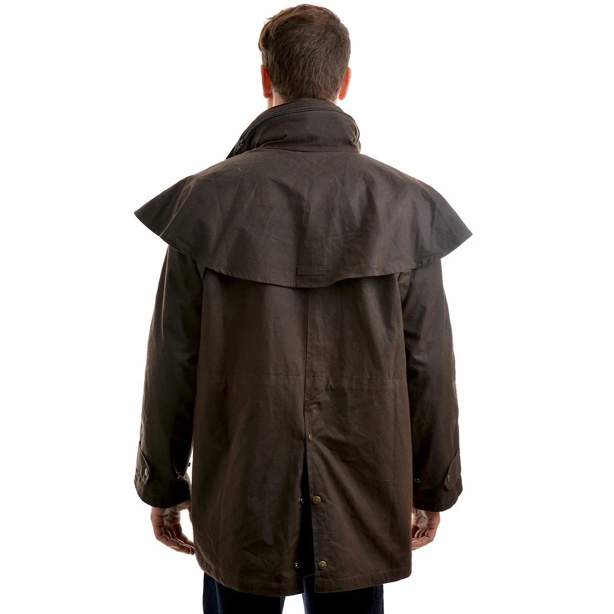 Thomas Cook Men's High Country Professional Oilskin Short Coat - Rustic Mulch