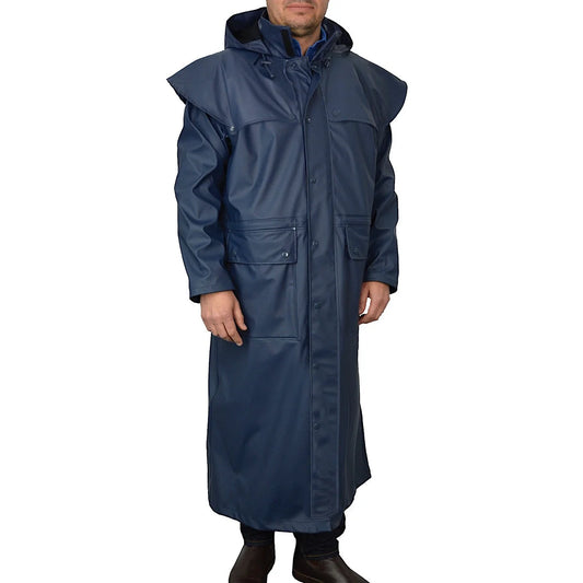 Thomas Cook Men's Pioneer Long Raincoat - Navy