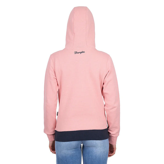 Wrangler Women's Brooke Hoodie - Rose/Navy