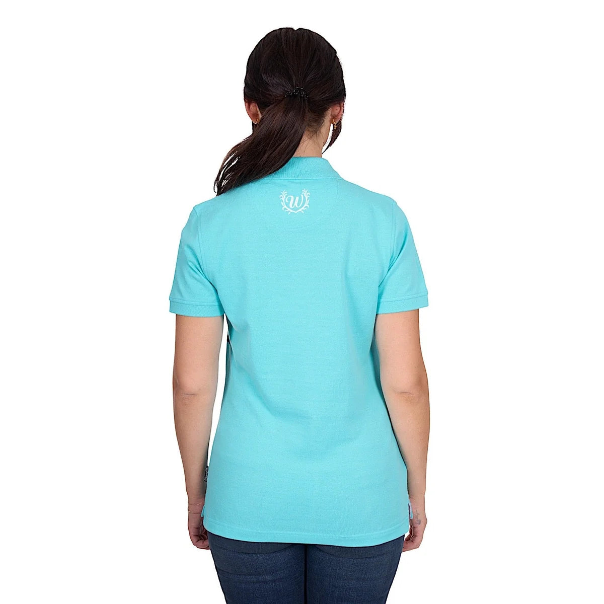 Wrangler Women's Lyndel Polo - Aqua