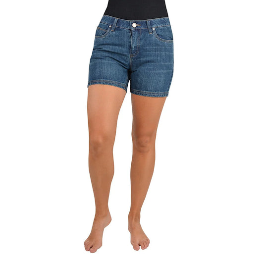 Wrangler Womens Ultimate Short - Q-Baby Mid Town Blue